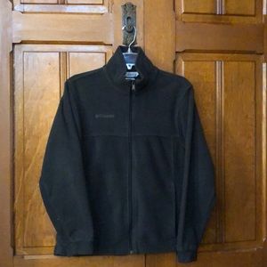 Columbia Black Fleece Zip Up Jacket VGUC Youth 14/16